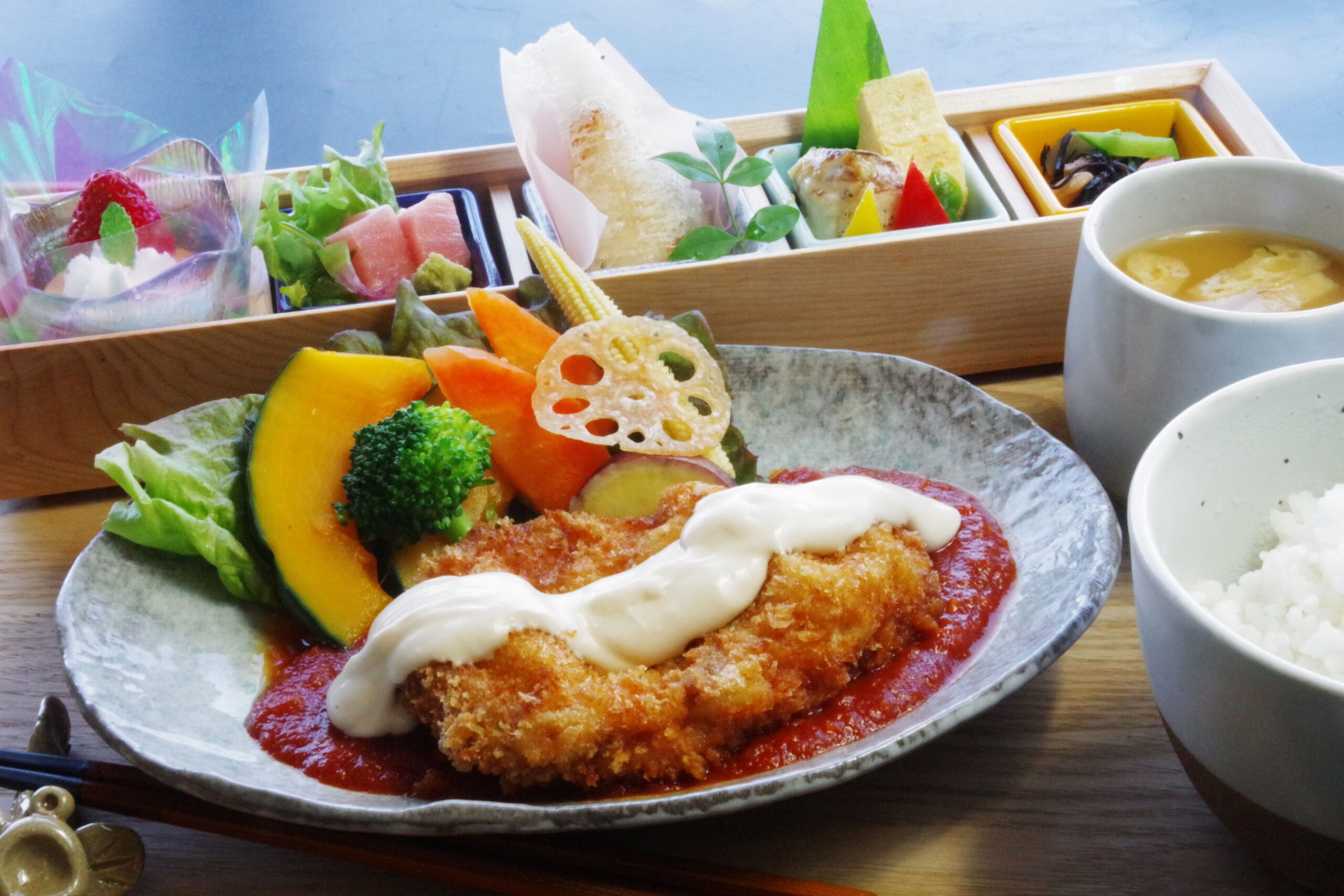 【伊勢夫婦岩めおと横丁】夫婦岩眺望の新たな美食空間 創作和食「汀の杜（みぎわのもり）」グランドオープン